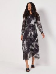 Apricot Sukienka w kolorze biało-ciemnofioletowym rozmiar: XS. Różowe sukienki damskie Apricot, bez wzorów, z tkaniny, bez ramiączek. Za 83.62 zł.