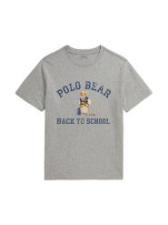 Polo Ralph Lauren T-Shirt 323B27334001 Szary Regular Fit. Szare t-shirty i koszulki chłopięce Polo Ralph Lauren, bez wzorów, z bawełny, bez kołnierzyka, bez ramiączek. Za 289.99 zł.