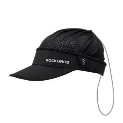 Sportowa czapka z daszkiem unisex Rockbros 18230003001 czarna. Czarne czapki z daszkiem damskie ROCKBROS, bez wzorów, z materiału. Za 64.00 zł.