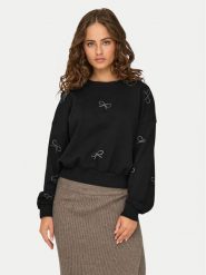 ONLY Bluza Berit 15333887 Czarny Regular Fit. Czarne bluzy damskie Only, m, bez wzorów, z bawełny, bez kaptura. Za 159.99 zł.