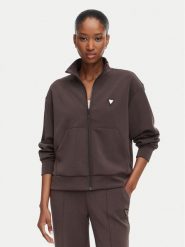 Guess Bluza V6YQ17 K4313 Brązowy Regular Fit. Brązowe bluzy damskie Guess, s, z aplikacjami, z syntetyku, bez kaptura. Za 394.99 zł.