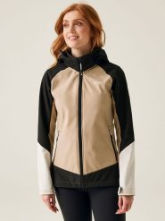 Regatta Kurtka softshellowa "Desoto X" w kolorze beżowym rozmiar: 36. Brązowe kurtki sportowe damskie Regatta, m, bez wzorów, bez kaptura. Za 162.11 zł.