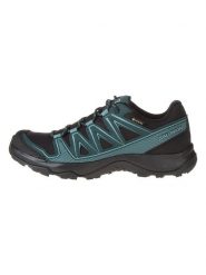 SALOMON Buty turystyczne "Kynthos GTX" w kolorze czarno-niebieskim rozmiar: 48. Czarne obuwie trekkingowe damskie Salomon, z gore-texu, bez zapięcia. Za 316.24 zł.