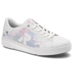 Białe Sneakersy Rieker Modne Buty Damskie. Białe obuwie sportowe damskie Rieker, na wiosnę, ze skóry, bez zapięcia. Za 279.00 zł.