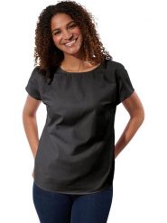 WITT WEIDEN Bluzka w kolorze czarnym rozmiar: 50. Czarne bluzki damskie WITT WEIDEN, bez wzorów, bez kołnierzyka, bez ramiączek. Za 34.99 zł.