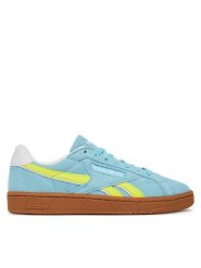 Reebok Sneakersy CLUB C GROUNDS UK 100221373 Niebieski. Niebieskie obuwie sportowe damskie Reebok, ze skóry, bez zapięcia. Za 349.99 zł.