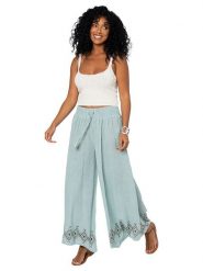 Aller Simplement Spodnie w kolorze błękitnym rozmiar: 34-40. Niebieskie spodnie materiałowe damskie Aller Simplement, bez wzorów, z bawełny. Za 78.99 zł.