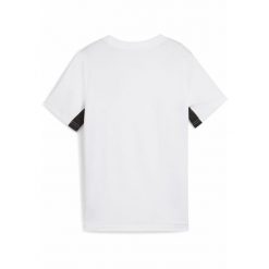 Młodzieżowa koszulka Active Sports z grafiką PUMA White. Biała bluzki damskie Puma, m, bez wzorów, z gumy, bez kołnierzyka, bez ramiączek. Za 99.00 zł.