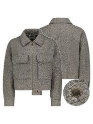 Sublevel Kurtka koszulowa w kolorze szarym rozmiar: M. Szare kurtki damskie Sublevel, m, bez wzorów, bez kaptura. Za 148.61 zł.