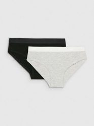4F Bielizna figi (2-pack) damskie - multikolor XL. Figi 4F, bez wzorów. W wyprzedaży za 39.99 zł.