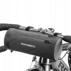 Sakwa rowerowa na kierownicę Rockbros 1,5l. Brązowe torebki klasyczne damskie ROCKBROS, bez dodatków. Za 129.00 zł.
