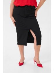 KAFFE curve Spódnica "Dina" w kolorze czarnym rozmiar: 42. Czarne spódnice damskie KAFFE curve, bez wzorów, midi. Za 130.99 zł.