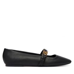 Baleriny Calvin Klein. Czarne balerinki damskie Calvin Klein, bez wzorów. Za 489.99 zł.