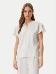 Calvin Klein Bluzka K20K208191 Szary Regular Fit. Szare bluzki damskie Calvin Klein, bez wzorów, z syntetyku, bez kołnierzyka, bez ramiączek. Za 219.99 zł.