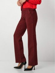 Rosner Spodnie "Jenny" w kolorze czerwono-czarnym rozmiar: 44K. Czarne spodnie materiałowe damskie Rosner, bez wzorów, z materiału. Za 152.99 zł.