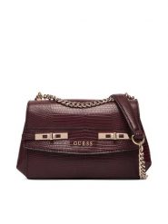 Guess Torebka Melinda Mini HWKL99 33780 Bordowy. Czerwone torebki wieczorowe damskie Guess, z aplikacjami, ze skóry, bez dodatków. Za 589.99 zł.