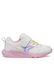 Geox Sneakersy J Sprintye Girl J36FWB 01454 C0406 S Biały. Białe buty sportowe dziewczęce Geox, bez wzorów, z materiału, bez zapięcia. Za 209.99 zł.