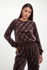 Bluza damska welurowa LIU JO. Bluzy damskie Liu Jo, l, bez wzorów, z weluru, bez kaptura. Za 679.00 zł.