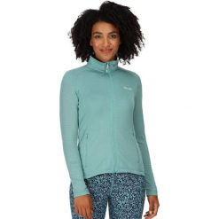 Bluza turystyczna polarowa damska Regatta Highton Lte II. Niebieskie koszulki sportowe damskie Regatta, bez wzorów, z elastanu, bez ramiączek. Za 84.70 zł.