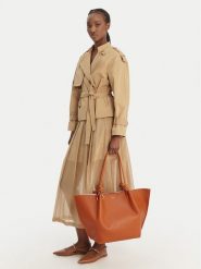 Coccinelle Torebka E1 U07 11 01 01 Brązowy. Brązowe shopper bag Coccinelle, bez wzorów, ze skóry, bez dodatków. Za 1,599.00 zł.