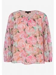 More & More Bluzka w kolorze jasnoróżowo-zielono-kremowym rozmiar: 46. Brązowe bluzki damskie More & More, bez wzorów, bez kołnierzyka, bez ramiączek. Za 82.99 zł.