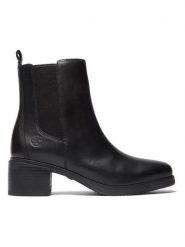 Timberland Skórzane botki "Dalston Vibe" w kolorze czarnym rozmiar: 38. Czarne botki damskie Timberland, eleganckie, bez obcasa, bez zapięcia. Za 426.06 zł.