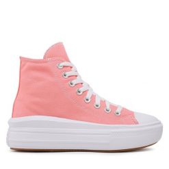 Trampki Converse. Czerwone trampki damskie Converse, bez wzorów, bez zapięcia. Za 419.99 zł.