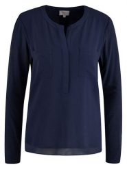 Milano Italy Bluzka w kolorze granatowym rozmiar: M. Niebieskie bluzki damskie Milano Italy, m, bez wzorów, z wiskozy, bez kołnierzyka, bez ramiączek. Za 126.99 zł.