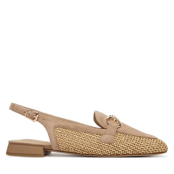 Baleriny Caprice. Brązowe balerinki damskie Caprice, bez wzorów. Za 299.99 zł.