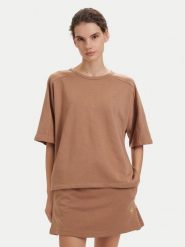 Beverly Hills Polo Club T-Shirt P-SS26W-TS00817 Brązowy jasny Oversize. Brązowe t-shirty damskie Beverly Hills Polo Club, m, bez wzorów, z bawełny, bez kołnierzyka. Za 149.99 zł.