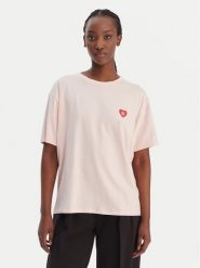 HUGO T-Shirt 50556981 Różowy Regular Fit. Czerwone t-shirty damskie Hugo, xxl, bez wzorów, z syntetyku, bez kołnierzyka. Za 199.99 zł.