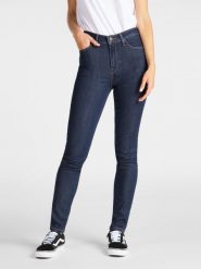 SPODNIE DAMSKIE LEE IVY SUPER SKINNY HIGH DARK HUNT L32EMOHW 112107429. Czarne rurki damskie Lee, bez wzorów, z bawełny, z podwyższonym stanem. W wyprzedaży za 94.99 zł.