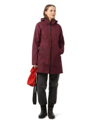 Ilse Jacobsen Płaszcz przeciwdeszczowy w kolorze fioletowym rozmiar: 42. Różowe płaszcze damskie Ilse Jacobsen, bez wzorów, bez kaptura. Za 355.78 zł.