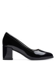 Clarks Skórzane czółenka "Freva55 Court" w kolorze czarnym rozmiar: 37,5. Czarne czółenka damskie Clarks, bez wzorów, bez obcasa. Za 140.53 zł.