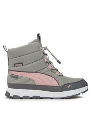 Puma Śniegowce Evolve Boot Puretex Jr 392647 03 Szary. Szare kozaki dziewczęce Puma, bez wzorów, ze skóry, bez obcasa, bez zapięcia. Za 429.99 zł.