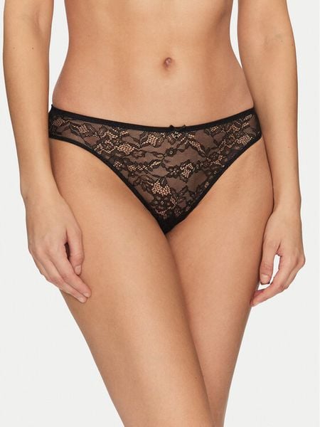 Guess Figi klasyczne O5RE09 KBGT0 Czarny Regular Fit. Czarne figi Guess, z aplikacjami, z syntetyku. Za 89.99 zł.