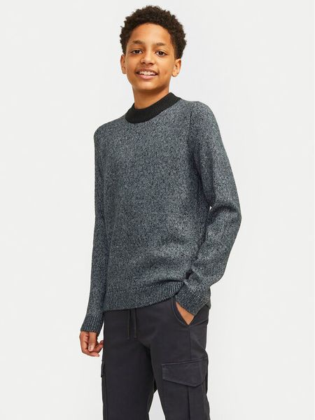 Jack & Jones Junior Sweter Space 12262664 Niebieski Regular Fit. Niebieskie swetry chłopięce Jack & Jones Junior, z syntetyku, bez kołnierzyka. Za 69.99 zł.