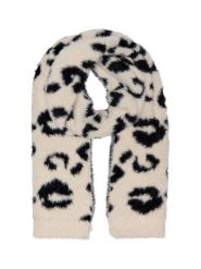 ONLY Szal w kolorze czarno-kremowym rozmiar: onesize. Brązowe szaliki damskie Only, bez wzorów. Za 104.89 zł.