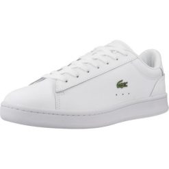 Tenisówki Lacoste Model Carnaby Set Kolor Biały. Białe trampki damskie Lacoste, bez wzorów, ze skóry, bez zapięcia. Za 419.00 zł.