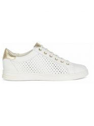 Geox Sneakersy "Jaysen" w kolorze złoto-białym rozmiar: 37. Białe obuwie sportowe damskie Geox, bez zapięcia. Za 267.92 zł.