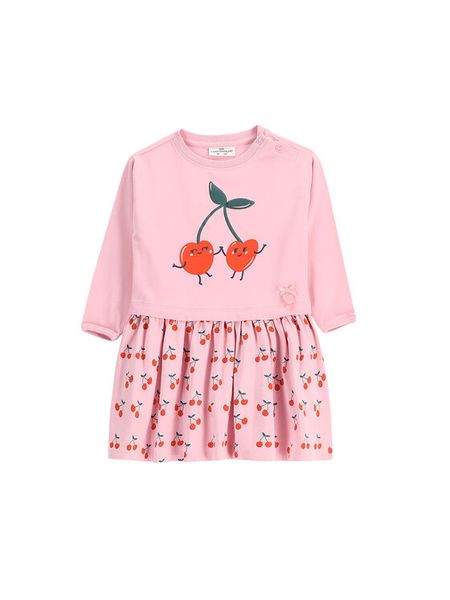 Coccodrillo Sukienka codzienna WC5129102MGN Różowy Regular Fit. Czerwone sukienki dziewczęce COCCODRILLO, bez wzorów, z bawełny, bez ramiączek, proste. Za 59.99 zł.