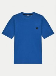 Guess T-Shirt L4YI08 K8HM4 Niebieski Regular Fit. Niebieskie t-shirty i koszulki chłopięce Guess, z aplikacjami, z bawełny, bez kołnierzyka, bez ramiączek. Za 59.99 zł.