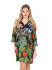 Isla Bonita by SIGRIS Sukienka ze wzorem rozmiar: XL. Sukienki damskie Isla Bonita by SIGRIS, bez wzorów, z bawełny, bez ramiączek. Za 188.85 zł.