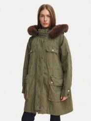 Liu Jo Parka WF6002 T718A Zielony Regular Fit. Zielone parki damskie Liu Jo, z bawełny, bez kaptura. Za 1,719.00 zł.