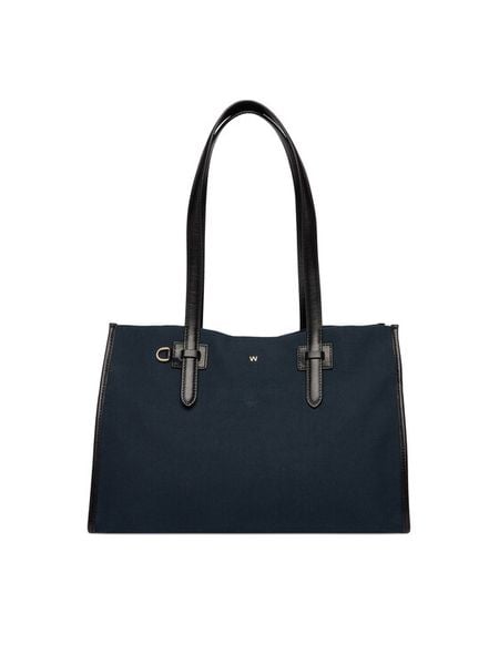 Weekend Max Mara Torebka 2615511064650 Granatowy. Niebieskie shopper bag Weekend Max Mara, bez dodatków. Za 1,579.00 zł.