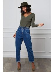 Soft Cashmere Sweter w kolorze khaki rozmiar: 38/40. Brązowe swetry klasyczne damskie Soft Cashmere, z kaszmiru, bez kołnierzyka. Za 73.99 zł.