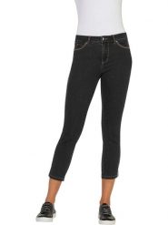 Heine Dżinsy - Slim fit - w kolorze antracytowym rozmiar: 38. Czarne jeansy damskie Heine. Za 131.43 zł.