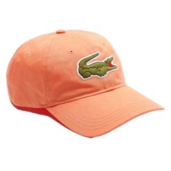 Czapka z daszkiem dla dorosłych Lacoste. Brązowe czapki z daszkiem damskie Lacoste, na lato, bez wzorów, z bawełny. Za 177.00 zł.