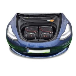 Torby Do Bagażnika Tesla Model 3 Ev 2017-2020 2Szt Kjust. Czarne torby podróżne KJUST, bez wzorów. Za 460.00 zł.