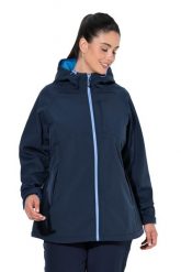 Damskie Kurtka softshell kaptur kieszenie na zamek regulowane zapięcie na rzep. Niebieskie kurtki damskie Ulla Popken, plus size, bez wzorów, z materiału, bez kaptura. Za 429.99 zł.